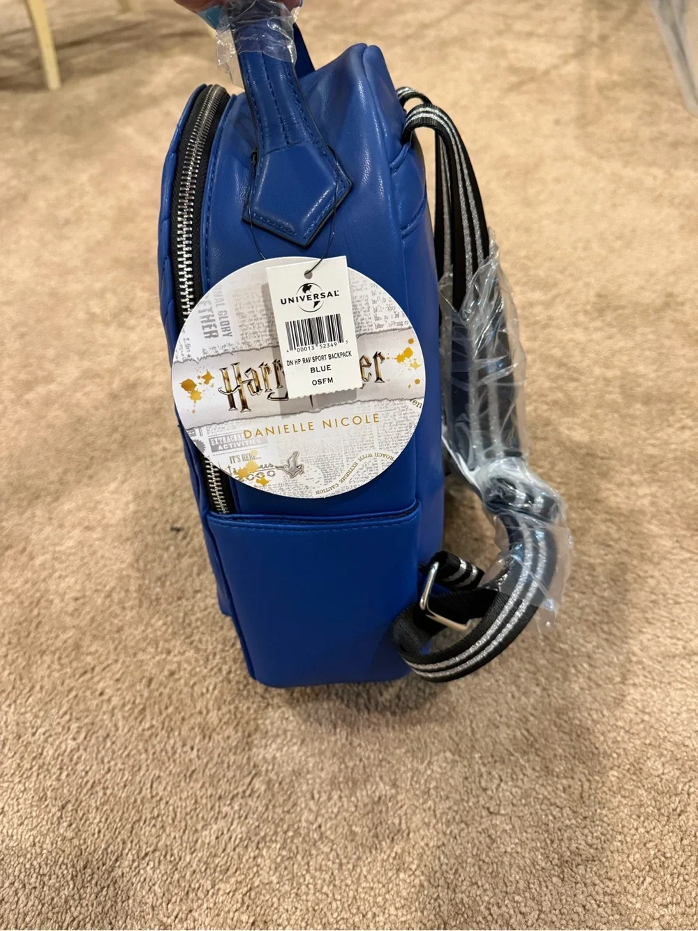 Danielle Nicole Bright Blue Ravenclaw Mini Backpack